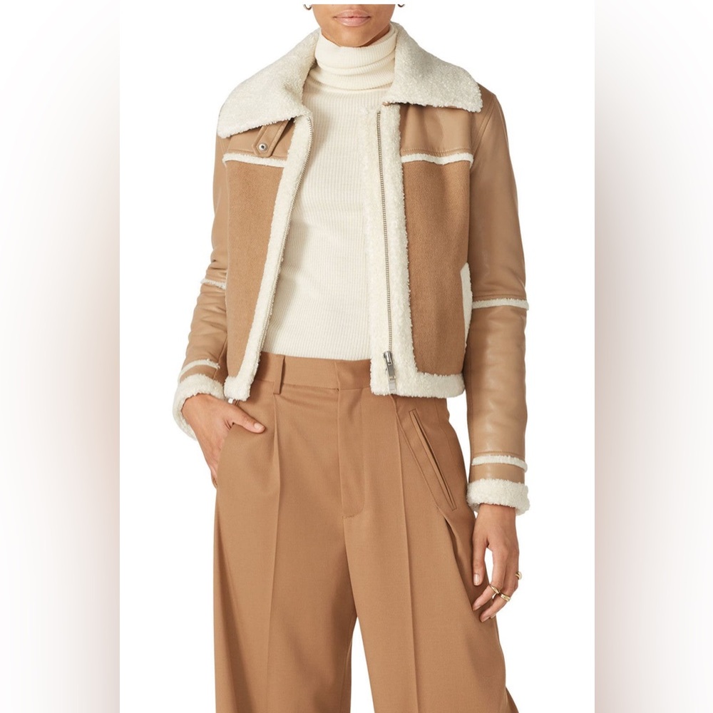 Simkhai Adelynn Faux Sherpa Jacket